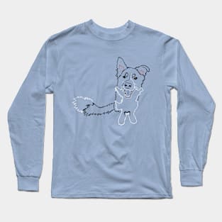 OneLineBorderCollie Long Sleeve T-Shirt